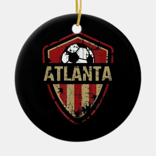 Atlanta Soccer Jersey Ceramic Ornament