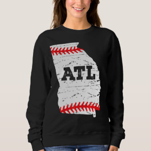 Atlanta Softall Map Atlanta Softball Mom Dad Sweatshirt
