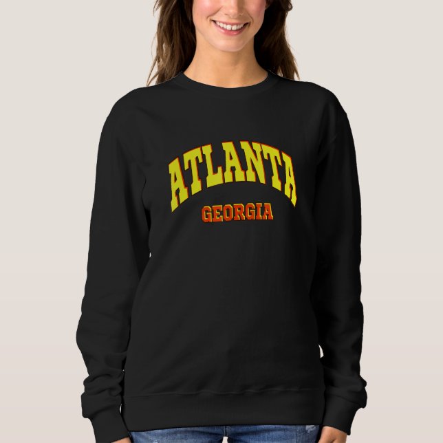 Atlanta State Of Georgia   Sporty Aesthetic Design Sweatshirt (Front)