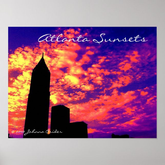 Atlanta Sunsets Poster (Front)