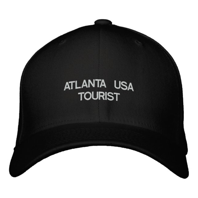 ATLANTA USA TOURIST EMBROIDERED BASEBALL HAT (Front)