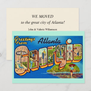 Atlanta Vintage Postcard