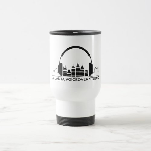 Atlanta Voiceover Studio CoffeeTea Tumble white Travel Mug