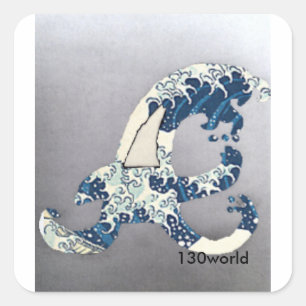 Atlanta Wave Square Sticker