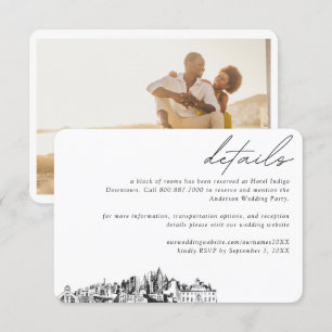Atlanta Wedding Hotel Room Block Details Enclosure Card