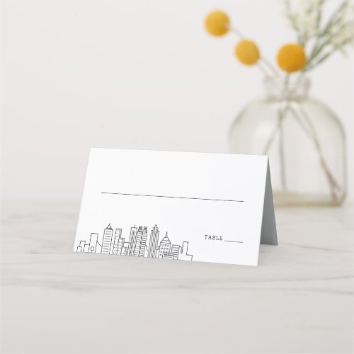 Atlanta Wedding  Place Table Name Cards 