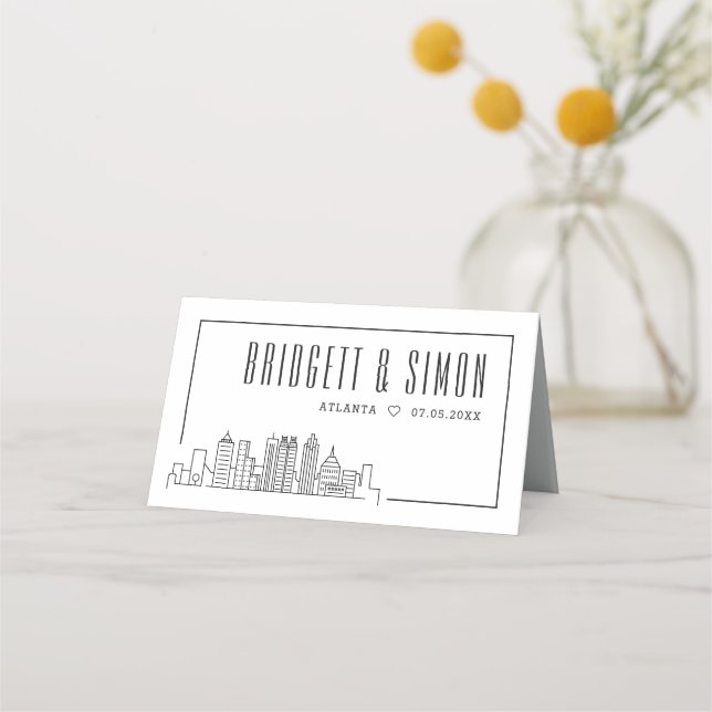 Atlanta Wedding | Place Table Name Cards  (Back)