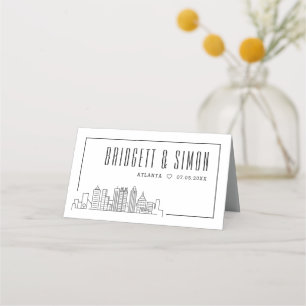 Atlanta Wedding Place Table Name Cards