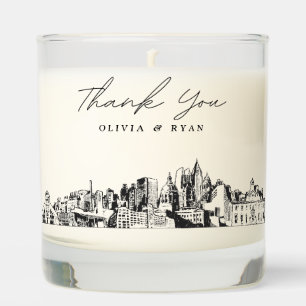 Atlanta Wedding Thank You Gift Custom Candle