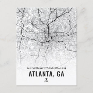 Atlanta Wedding Weekend Details Enclosure Card