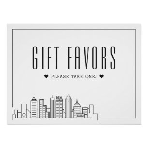 Atlanta Wedding Your Text Wedding Poster