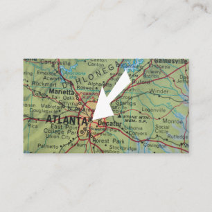 atlanta We've Moved New Address Card