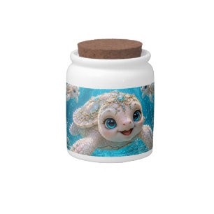Atlantean Cosmic Sea Tortoise Zander Candy Jar