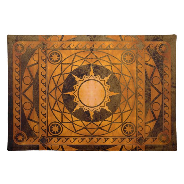 Atlantean Crafts Copper on Bronze Cloth Placemat (Front)