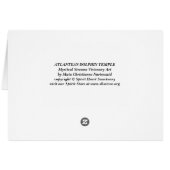 Atlantean Dolphin Temple Cards (Back Horizontal)