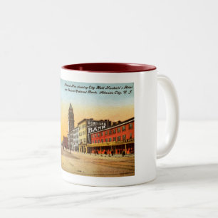Atlantic Ave., Atlantic City 1908 Vintage Two-Tone Coffee Mug