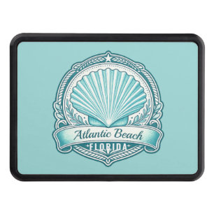 Atlantic Beach FL Coastal Seashell Emblem Hitch Cover