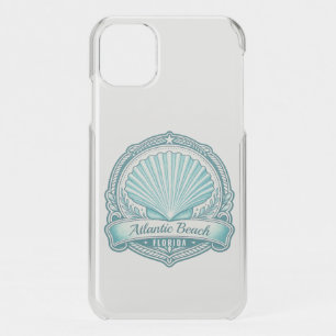 Atlantic Beach FL Coastal Seashell Emblem iPhone 11 Case