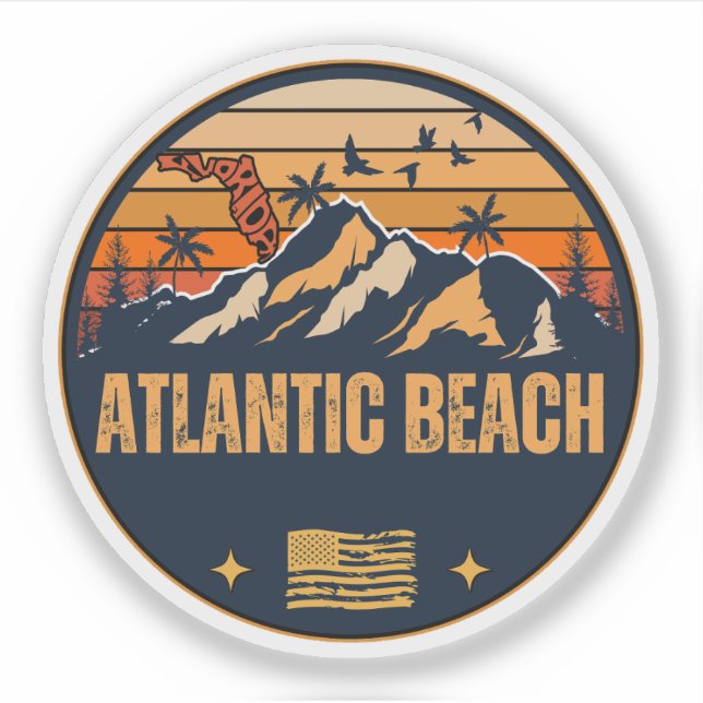Atlantic Beach, Florida  Sticker (Front)