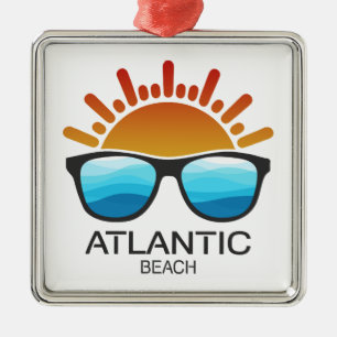 Atlantic Beach North Carolina Sunglasses Metal Ornament