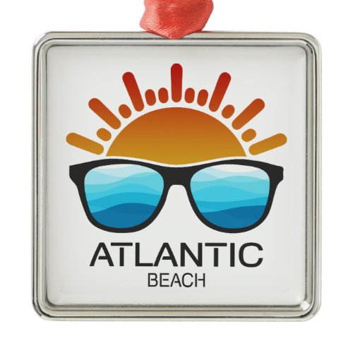 Atlantic Beach North Carolina Sunglasses Metal Ornament