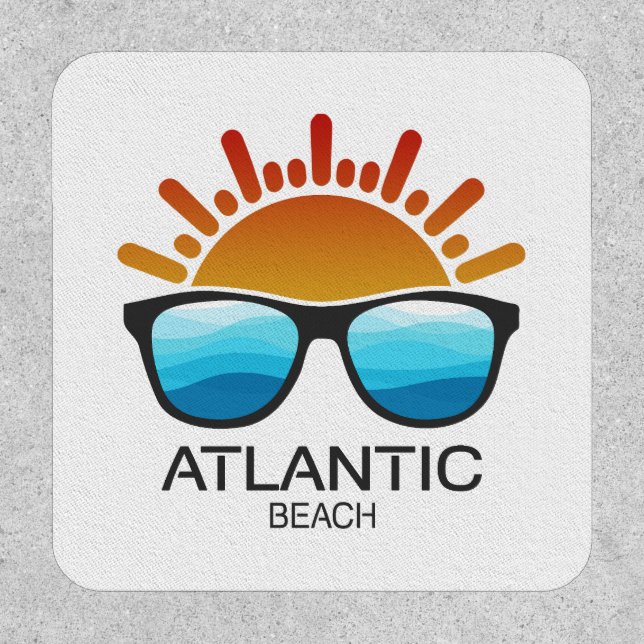 Atlantic Beach North Carolina Sunglasses Patch (Front)
