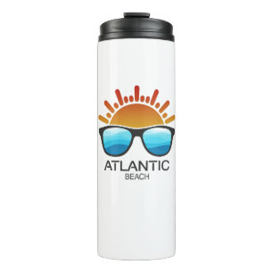 Atlantic Beach North Carolina Sunglasses Thermal Tumbler