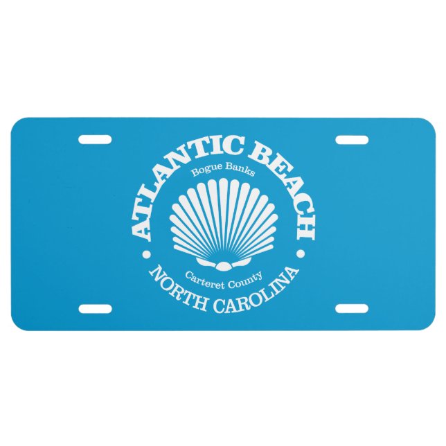 Atlantic Beach (seashell) License Plate (Front)
