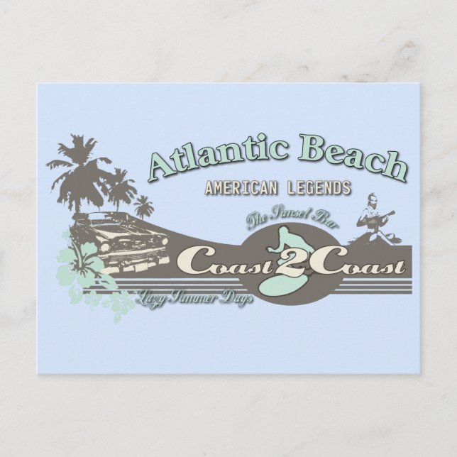 Atlantic Beach Travel North Carolina Postcard (Front)