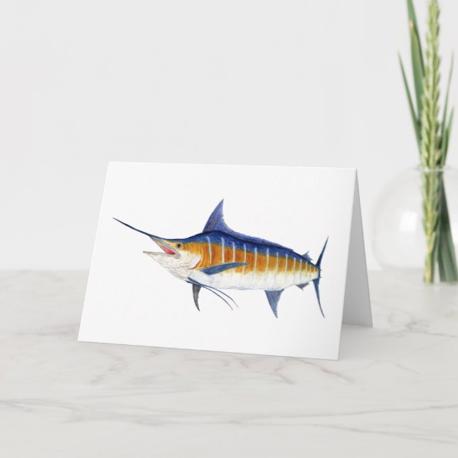 Atlantic Blue Marlin Card (Front)