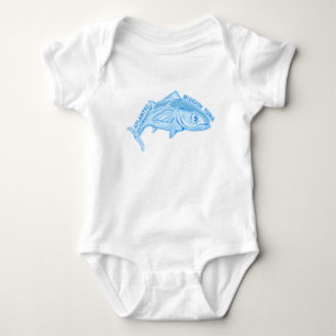 Atlantic bluefin tuna baby bodysuit
