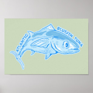 Atlantic bluefin tuna poster