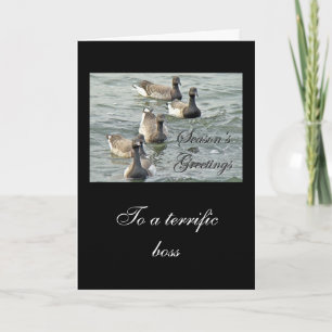 Atlantic Brant Geese Season's Greetings Series Holiday Card
