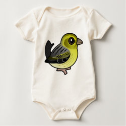 Cute Atlantic Canary Infant Organic Creeper