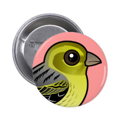 Cute Atlantic Canary Round Button