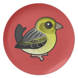 Cute Atlantic Canary Plate