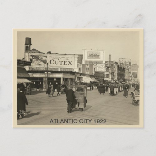 Atlantic City 1922 Postcard