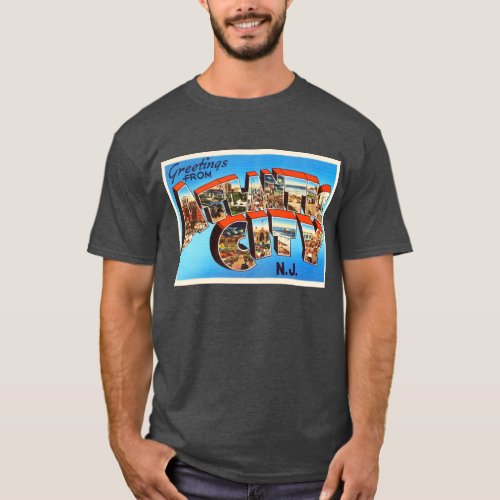 Atlantic City 1 New Jersey NJ Vintage Travel _ T_Shirt