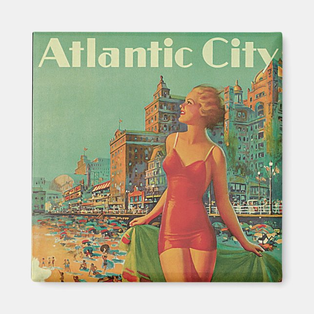 Atlantic City - America's All Year Resort Magnet (Front)