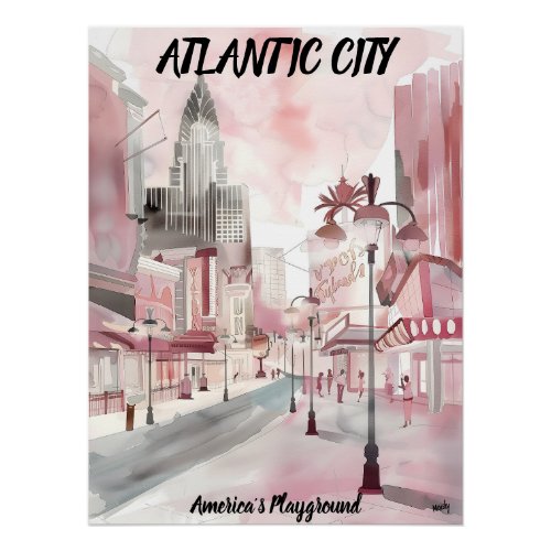 Atlantic City Americas Playground Poster