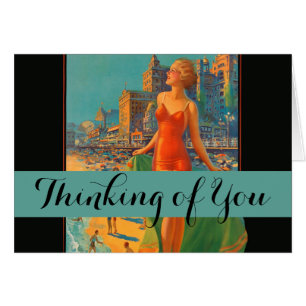 Atlantic City Beach Beauty Vintage Artwork