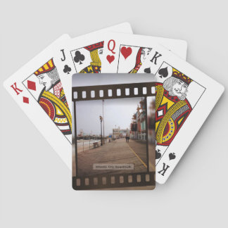 Atlantic City Beach Boardwalk on Film Poker Cards