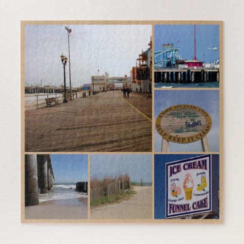 Atlantic City Beach Jigsaw Puzzle