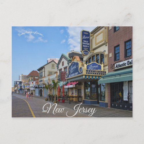 Atlantic City Boardwalk New Jersey USA Postcard