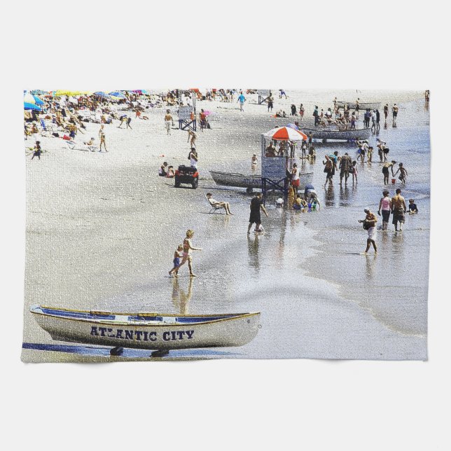 Atlantic City Kitchen Towel (Horizontal)