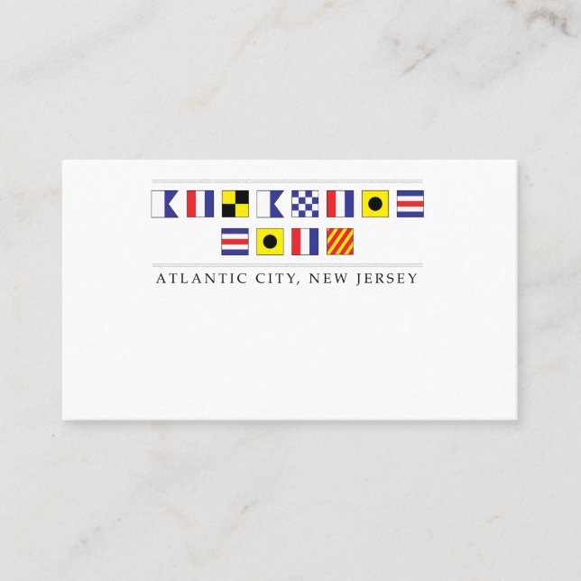Atlantic City Marine Business Card (Front)