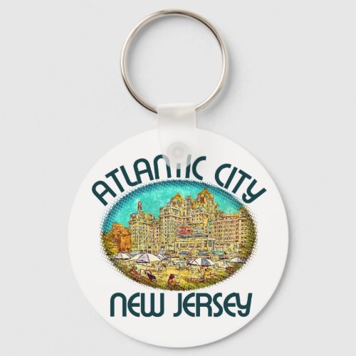 Atlantic City New Jersey Keychain