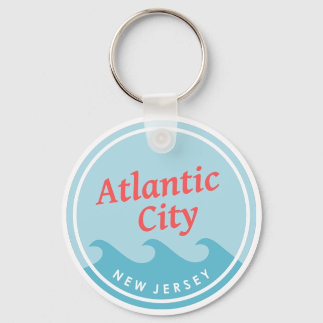 Atlantic City New Jersey Keychain (Front)