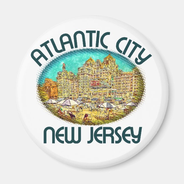 Atlantic City, New Jersey Magnet (Front)