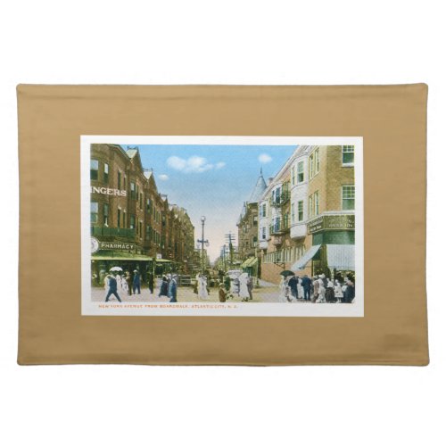 Atlantic City New Jersey New York Ave Boardwalk Placemat